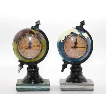 Polyester Saatli Dünya Küre Alk2833