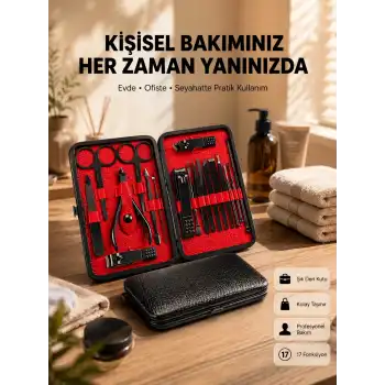 Profesyonel Paslanmaz Çelik Manikür & Pedikür Seti Yeni Nesil