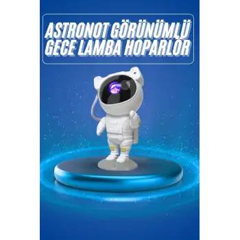 Projeksiyon Astronot Lamba Speaker Sevimli Astronot Bluetooth Hoparlör