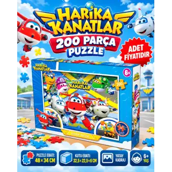 Puzzle 200 Parça  Harika Kanatlar
