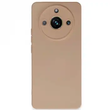 Realme 11 Pro Kılıf Nano İçi Kadife Silikon - Pudra