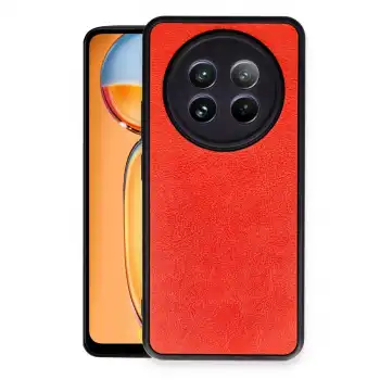 Realme 12 5g Kılıf Aras Deri Kapak - Kırmızı