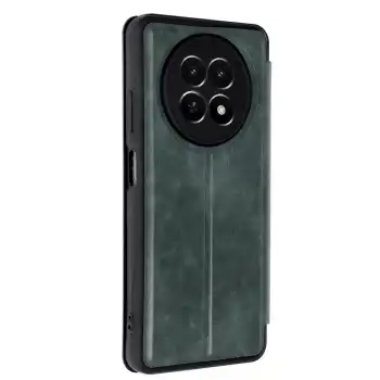 Realme 12 5g Kılıf Flip Cover - Koyu Yeşil