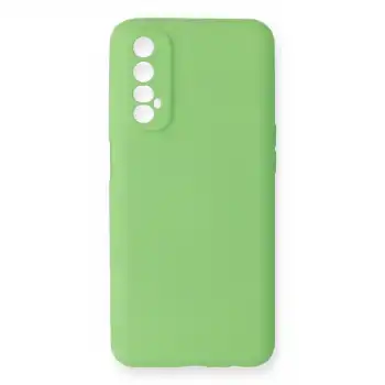 Realme 7 Kılıf First Silikon - Yeşil