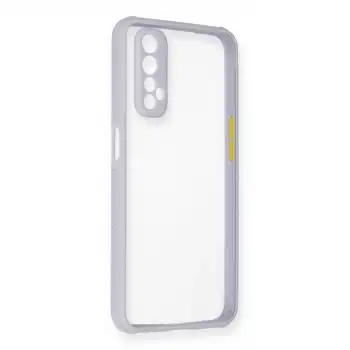 Realme 7 Kılıf Miami Şeffaf Silikon - Lila