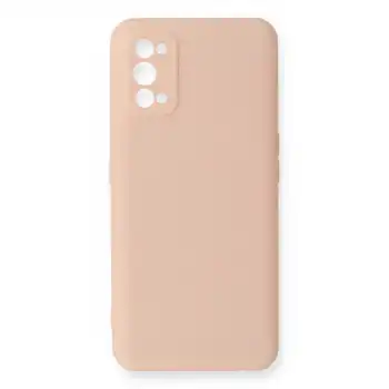 Realme 7 Pro Kılıf Nano İçi Kadife Silikon - Pudra