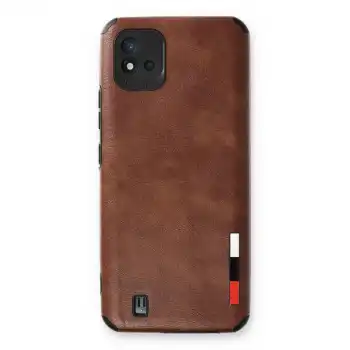 Realme C11 2021 Kılıf Loop Deri Silikon - Kahverengi