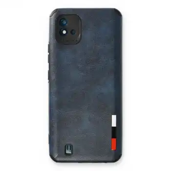 Realme C11 2021 Kılıf Loop Deri Silikon - Lacivert