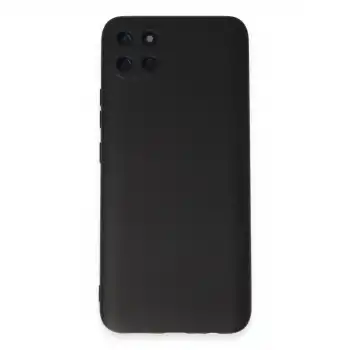 Realme C11 Kılıf Nano İçi Kadife Silikon - Siyah