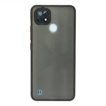Realme C21 Kılıf Montreal Silikon Kapak - Siyah