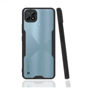 Realme C21 Kılıf Platin Silikon - Siyah