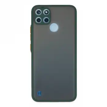 Realme C21y Kılıf Montreal Silikon Kapak - Yeşil