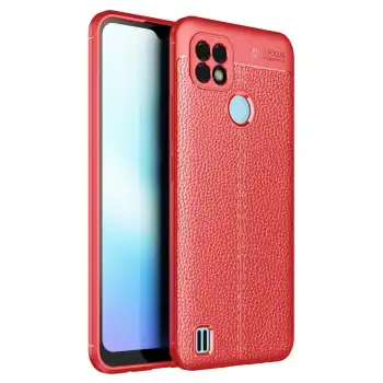 Realme C25 Kılıf Auto Focus Kapak - Kırmızı