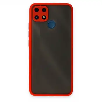 Realme C25 Kılıf Montreal Silikon Kapak - Kırmızı