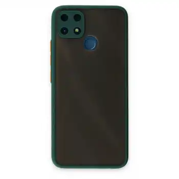 Realme C25 Kılıf Montreal Silikon Kapak - Yeşil