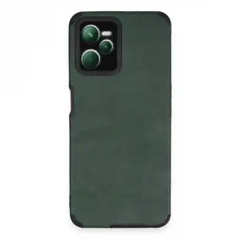 Realme C35 Kılıf Loop Deri Silikon - Yeşil