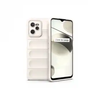 Realme C35 Kılıf Optimum Silikon - Krem