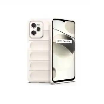 Realme C35 Kılıf Optimum Silikon - Krem