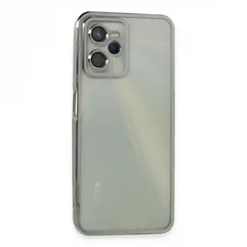 Realme C35 Kılıf Razer Lensli Silikon - Gümüş