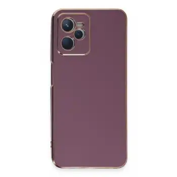 Realme C35 Kılıf Volet Silikon - Mor