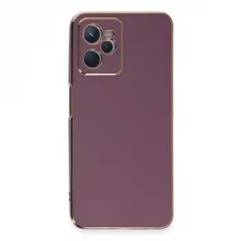 Realme C35 Kılıf Volet Silikon - Mor
