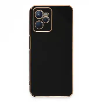 Realme C35 Kılıf Volet Silikon - Siyah