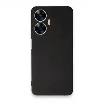 Realme C55 Kılıf First Silikon - Siyah