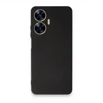 Realme C55 Kılıf First Silikon - Siyah
