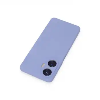 Realme C55 Kılıf Nano İçi Kadife Silikon - Lila