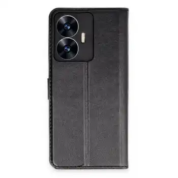 Realme C55 Kılıf Trend S Plus Kapaklı Kılıf - Siyah