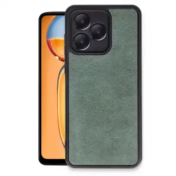 Realme Note 50 4g Kılıf Aras Deri Kapak - Koyu Yeşil