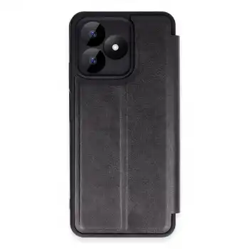 Realme Note 50 4g Kılıf Flip Cover - Siyah