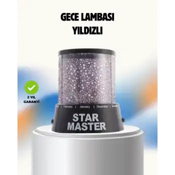 Renk Değiştirmeli LED Yıldız Projektör Parti ve Gece Lambası