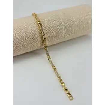 Renk  Pirinç Cm Bileklik 17+2 Cm  - Kbl0485