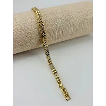Renk  Pirinç Cm Bileklik 17+2 Cm  - Kbl0486