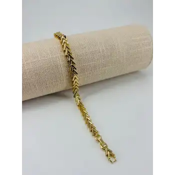 Renk  Pirinç Cm Bileklik 17+2 Cm  - Kbl0493