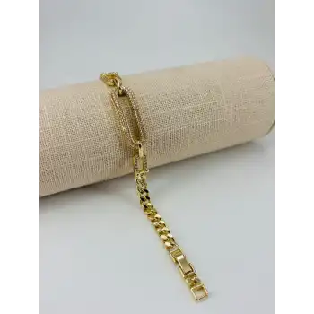 Renk  Pirinç Cm Bileklik 17+2 Cm  - Kbl0503
