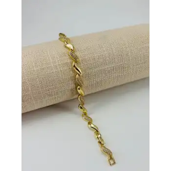 Renk  Pirinç Cm Bileklik 17+2 Cm  - Kbl0518