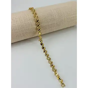 Renk  Pirinç Cm Bileklik 17+2 Cm  - Kbl0522