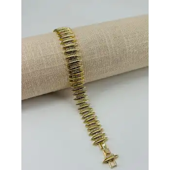 Renk  Pirinç Cm Bileklik 17+2 Cm  - Kbl0541