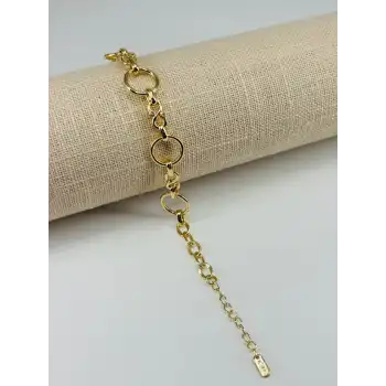 Renk  Pirinç Cm Bileklik 17+4 Cm  - Kbl0555