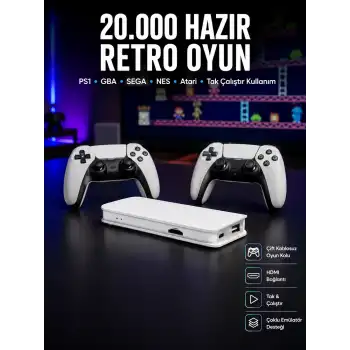 Retro Oyun Konsolu – 20.000 Yüklü Oyun