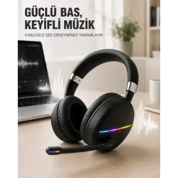 RGB SİYAH KULAKLIK MAX-17