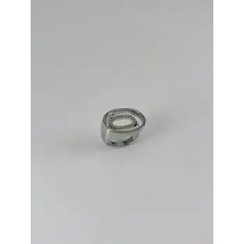 Rodyum Kaplama Zirkon Taşlı Yüzük