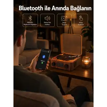 Saatli Gece Işıklı Hoparlör – Modern ve Vintage Tasarım Yeni Nesil