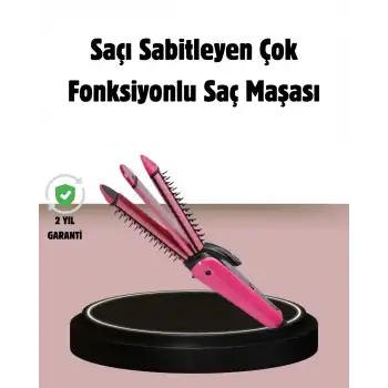 Saç Şekillendirici Maşa ve Düzleştirici 2’si 1 Arada