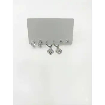 Sallantılı Altılı Küpe
