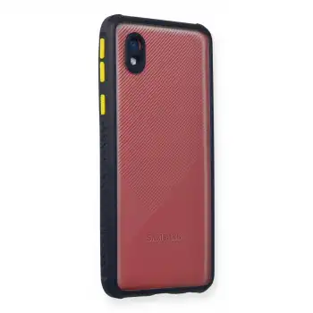 Samsung Galaxy A01 Core Kılıf Miami Şeffaf Silikon - Lacivert