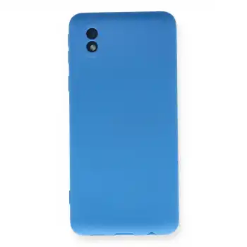 Samsung Galaxy A01 Core Kılıf Nano İçi Kadife Silikon - Mavi