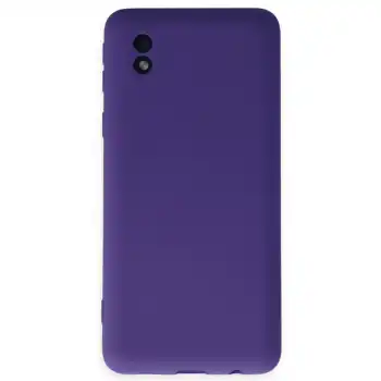 Samsung Galaxy A01 Core Kılıf Nano İçi Kadife Silikon - Mor
